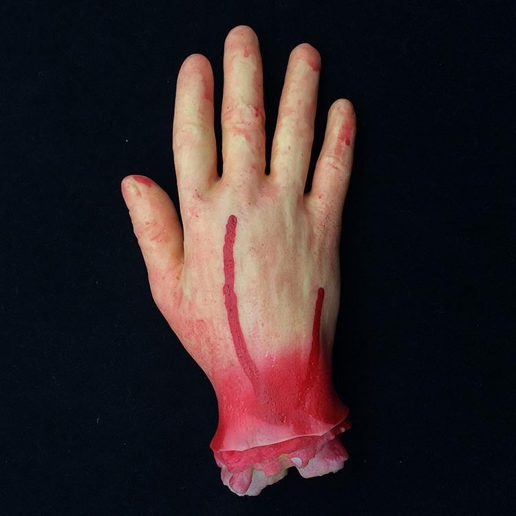 23cm Halloween Horror Props April Fool Day Party Prop Body Parts Decoration 5 Fingers Bloody Hand - Halloween Prop Decorations by PMC TechLife | Online Shopping South Africa | PMC TechLife | Buy Now Pay Later Mobicred