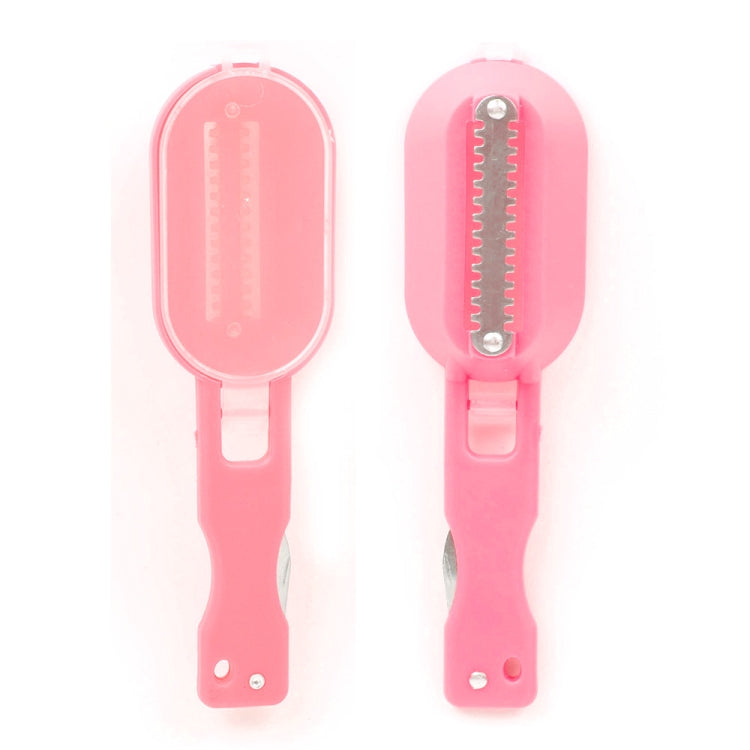 2 PCS Kitchen Essential Fish Scraper Fish Scale Planing Knife with Cover (Pink) - Gadgets by PMC TechLife | Online Shopping South Africa | PMC TechLife | Buy Now Pay Later Mobicred