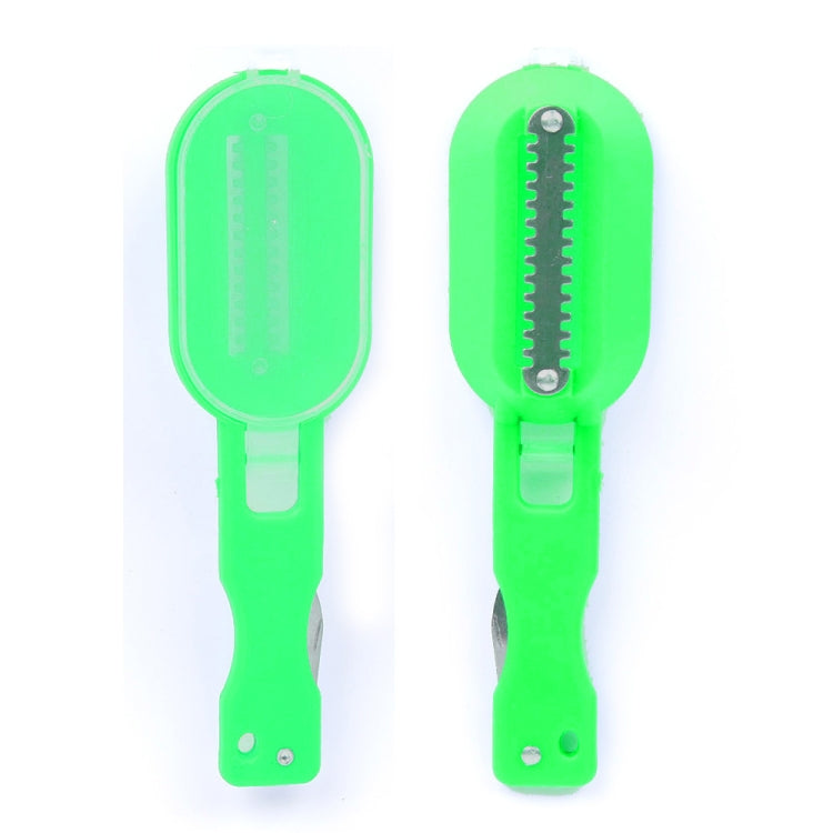 2 PCS Kitchen Essential Fish Scraper Fish Scale Planing Knife with Cover (Green) - Gadgets by PMC TechLife | Online Shopping South Africa | PMC TechLife | Buy Now Pay Later Mobicred