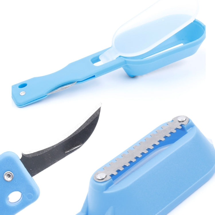 2 PCS Kitchen Essential Fish Scraper Fish Scale Planing Knife with Cover (Blue) - Gadgets by PMC TechLife | Online Shopping South Africa | PMC TechLife | Buy Now Pay Later Mobicred
