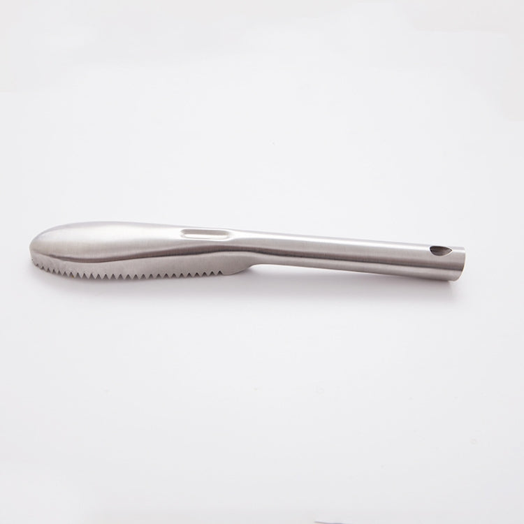 Kitchen Essential Stainless Steel Bidirectional Sawtooth Fish Scraper Fish Scale Planing Knife - Gadgets by PMC TechLife | Online Shopping South Africa | PMC TechLife | Buy Now Pay Later Mobicred