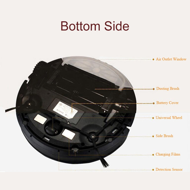 TOCOOL TC-450 Smart Vacuum Cleaner Touch Display Household Sweeping Cleaning Robot with Remote Control(Gold) - free shipping - PMC TechLife - Order now!