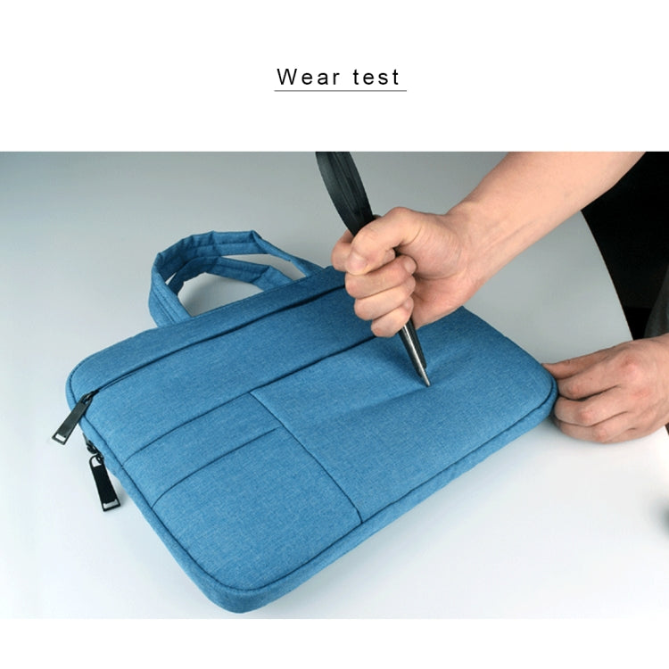 Universal Multiple Pockets Wearable Oxford Cloth Soft Portable Leisurely Handle Laptop Tablet Bag, For 12 inch and Below Macbook, Samsung, Lenovo, Sony, DELL Alienware, CHUWI, ASUS, HP (Grey) - 12.1 inch by PMC TechLife | Online Shopping South Africa | PMC TechLife | Buy Now Pay Later Mobicred