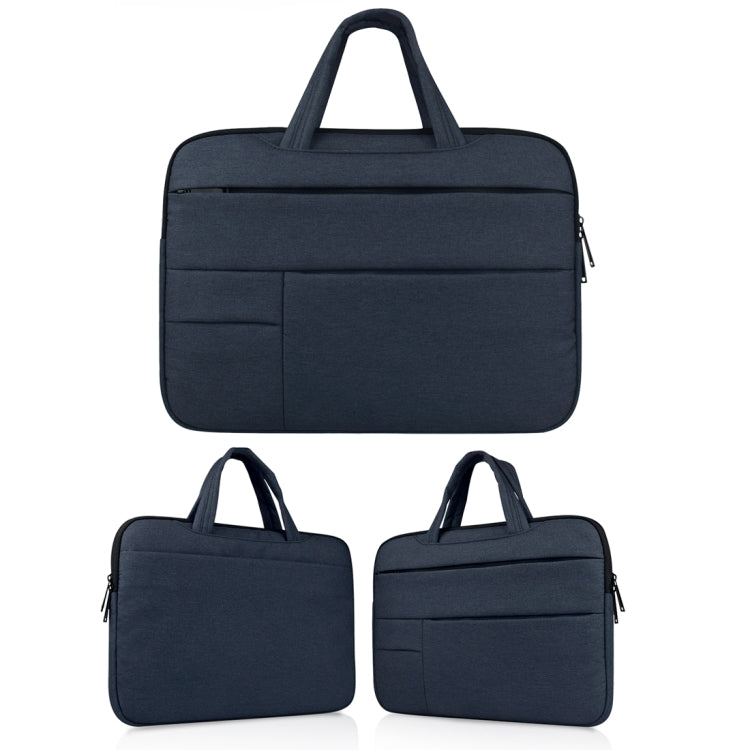 Universal Multiple Pockets Wearable Oxford Cloth Soft Portable Leisurely Handle Laptop Tablet Bag, For 12 inch and Below Macbook, Samsung, Lenovo, Sony, DELL Alienware, CHUWI, ASUS, HP (navy) - 12.1 inch by PMC TechLife | Online Shopping South Africa | PMC TechLife | Buy Now Pay Later Mobicred