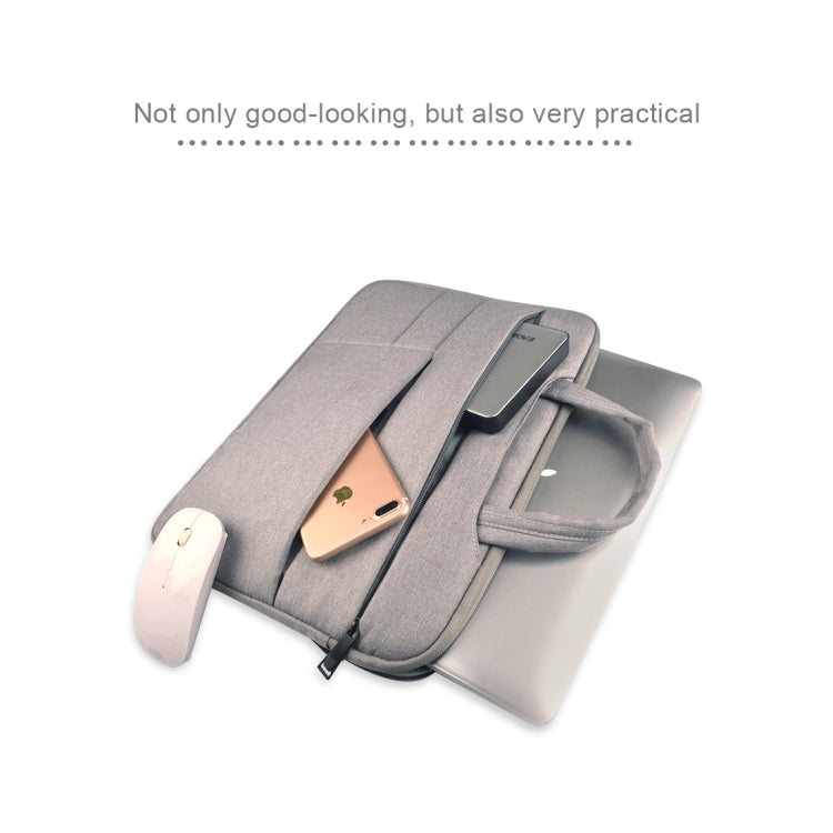Universal Multiple Pockets Wearable Oxford Cloth Soft Portable Leisurely Handle Laptop Tablet Bag, For 13.3 inch and Below Macbook, Samsung, Lenovo, Sony, DELL Alienware, CHUWI, ASUS, HP (Black) - 13.3 inch by PMC TechLife | Online Shopping South Africa | PMC TechLife | Buy Now Pay Later Mobicred
