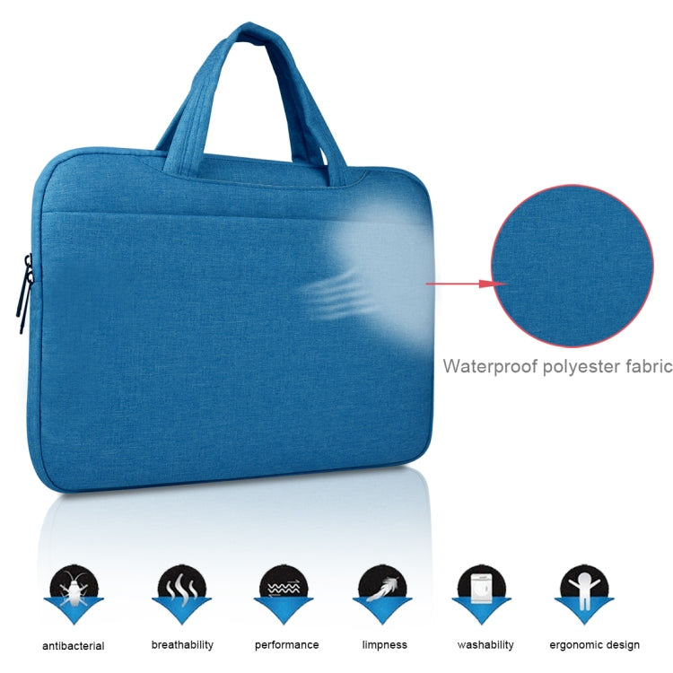 Universal Multiple Pockets Wearable Oxford Cloth Soft Portable Leisurely Handle Laptop Tablet Bag, For 13.3 inch and Below Macbook, Samsung, Lenovo, Sony, DELL Alienware, CHUWI, ASUS, HP (Blue) - free shipping - PMC TechLife - Order now!