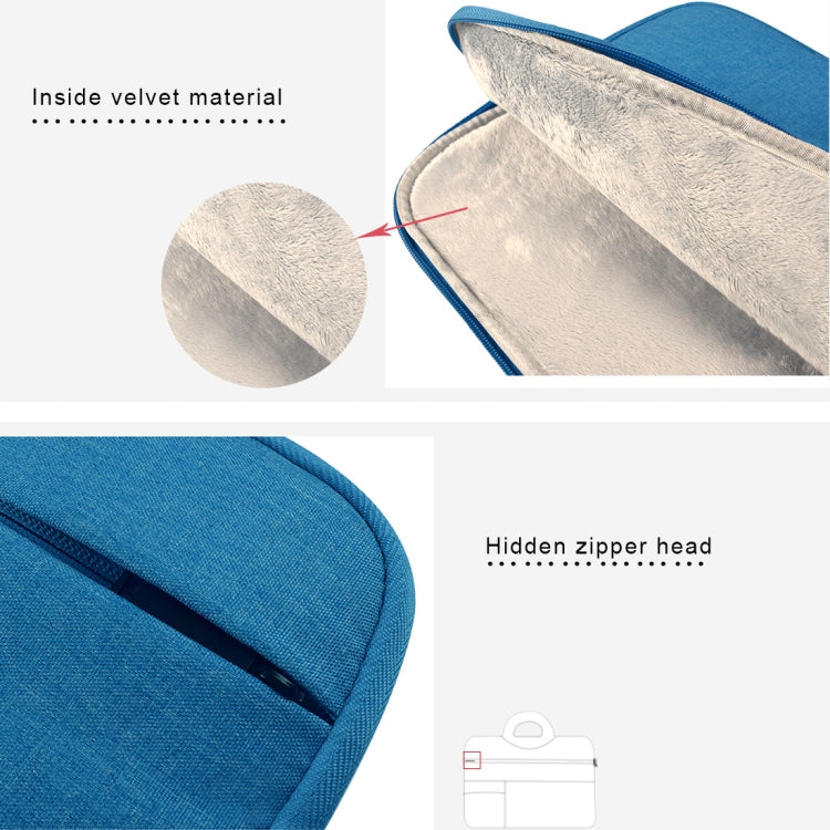 Universal Multiple Pockets Wearable Oxford Cloth Soft Portable Leisurely Handle Laptop Tablet Bag, For 13.3 inch and Below Macbook, Samsung, Lenovo, Sony, DELL Alienware, CHUWI, ASUS, HP (Blue) - free shipping - PMC TechLife - Order now!