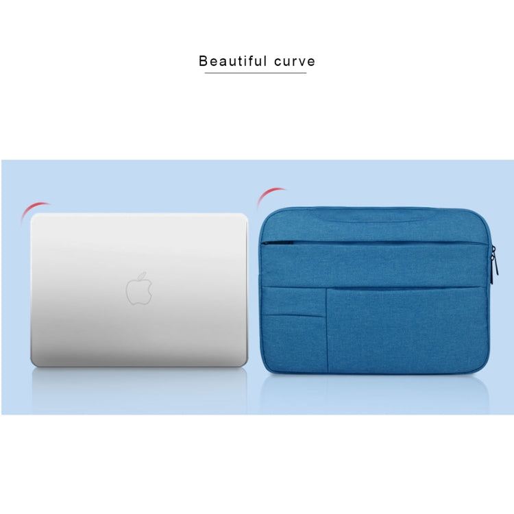 Universal Multiple Pockets Wearable Oxford Cloth Soft Portable Leisurely Handle Laptop Tablet Bag, For 14 inch and Below Macbook, Samsung, Lenovo, Sony, DELL Alienware, CHUWI, ASUS, HP (Grey) - 15 inch by PMC TechLife | Online Shopping South Africa | PMC TechLife | Buy Now Pay Later Mobicred