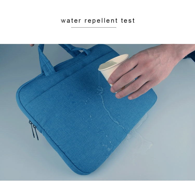 Universal Multiple Pockets Wearable Oxford Cloth Soft Portable Leisurely Handle Laptop Tablet Bag, For 14 inch and Below Macbook, Samsung, Lenovo, Sony, DELL Alienware, CHUWI, ASUS, HP (Blue) - 15 inch by PMC TechLife | Online Shopping South Africa | PMC TechLife | Buy Now Pay Later Mobicred