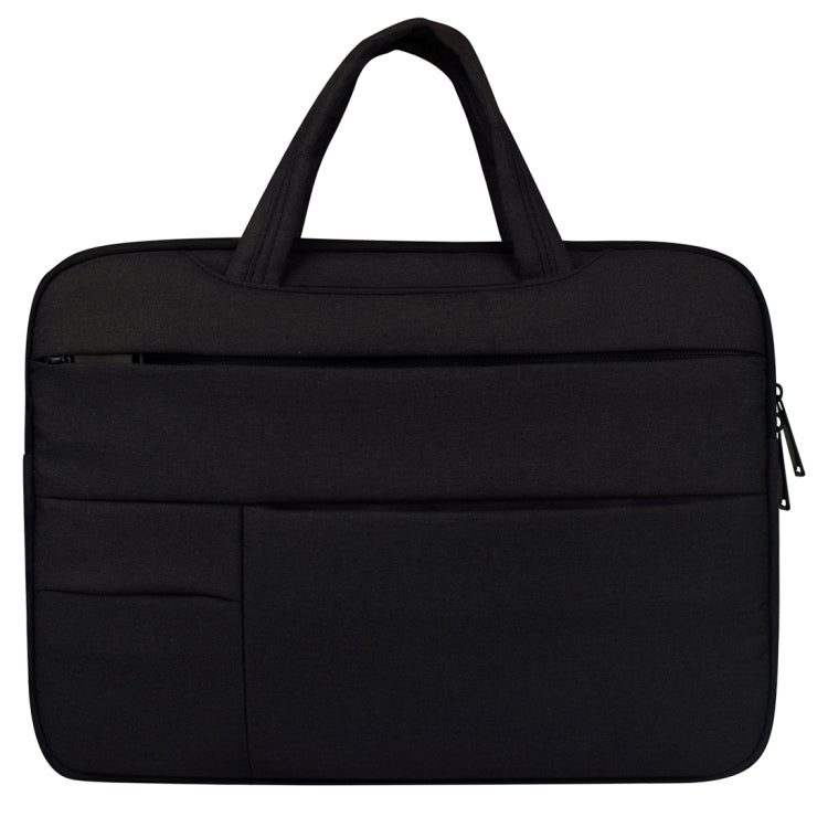 Universal Multiple Pockets Wearable Oxford Cloth Soft Portable Leisurely Handle Laptop Tablet Bag, For 15.6 inch and Below Macbook, Samsung, Lenovo, Sony, DELL Alienware, CHUWI, ASUS, HP (Black) - 15.6 - 17 inch by PMC TechLife | Online Shopping South Africa | PMC TechLife | Buy Now Pay Later Mobicred