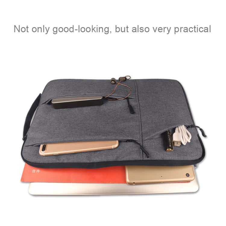 Universal Multiple Pockets Wearable Oxford Cloth Soft Portable Simple Business Laptop Tablet Bag, For 14 inch and Below Macbook, Samsung, Lenovo, Sony, DELL Alienware, CHUWI, ASUS, HP(Black) - 15 inch by PMC TechLife | Online Shopping South Africa | PMC TechLife | Buy Now Pay Later Mobicred