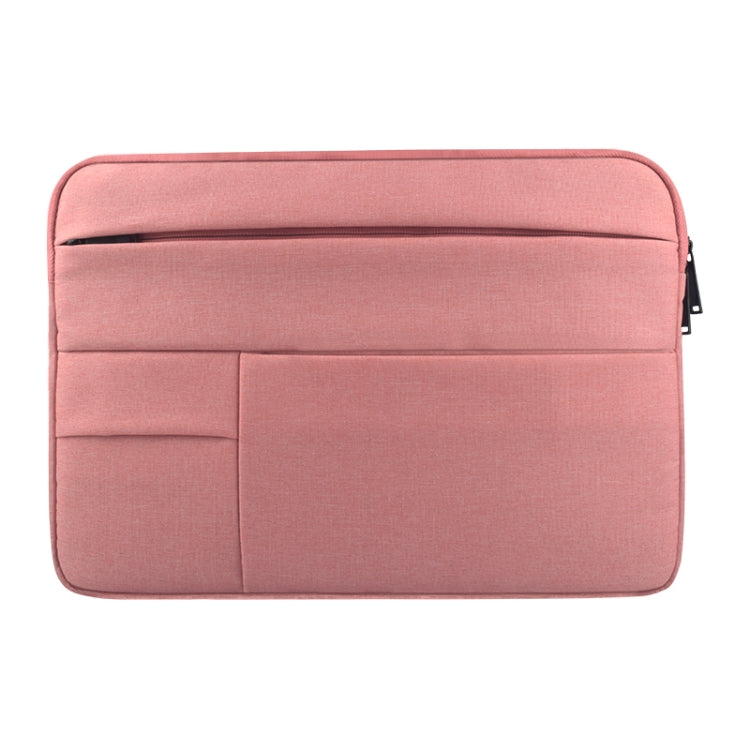 Universal Multiple Pockets Wearable Oxford Cloth Soft Portable Leisurely Laptop Tablet Bag, For 13.3 inch and Below Macbook, Samsung, Lenovo, Sony, DELL Alienware, CHUWI, ASUS, HP (Pink) - 13.3 inch by PMC TechLife | Online Shopping South Africa | PMC TechLife | Buy Now Pay Later Mobicred