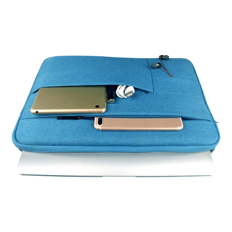 Universal Multiple Pockets Wearable Oxford Cloth Soft Portable Leisurely Laptop Tablet Bag, For 13.3 inch and Below Macbook, Samsung, Lenovo, Sony, DELL Alienware, CHUWI, ASUS, HP (Blue) - free shipping - PMC TechLife - Order now!