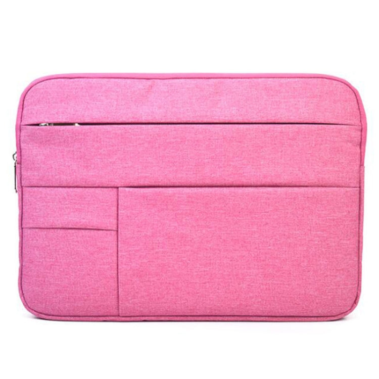 Universal Multiple Pockets Wearable Oxford Cloth Soft Portable Leisurely Laptop Tablet Bag, For 14 inch and Below Macbook, Samsung, Lenovo, Sony, DELL Alienware, CHUWI, ASUS, HP(Magenta) - 15 inch by PMC TechLife | Online Shopping South Africa | PMC TechLife | Buy Now Pay Later Mobicred