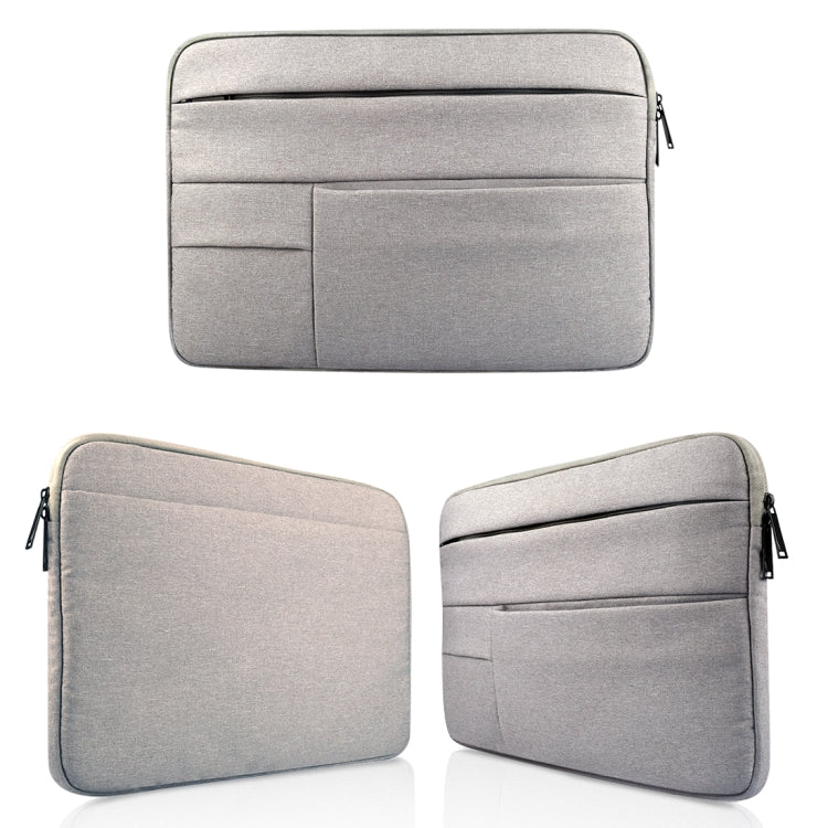 Universal Multiple Pockets Wearable Oxford Cloth Soft Portable Leisurely Laptop Tablet Bag, For 15.6 inch and Below Macbook, Samsung, Lenovo, Sony, DELL Alienware, CHUWI, ASUS, HP (Grey) - 15.6 - 17 inch by PMC TechLife | Online Shopping South Africa | PMC TechLife | Buy Now Pay Later Mobicred