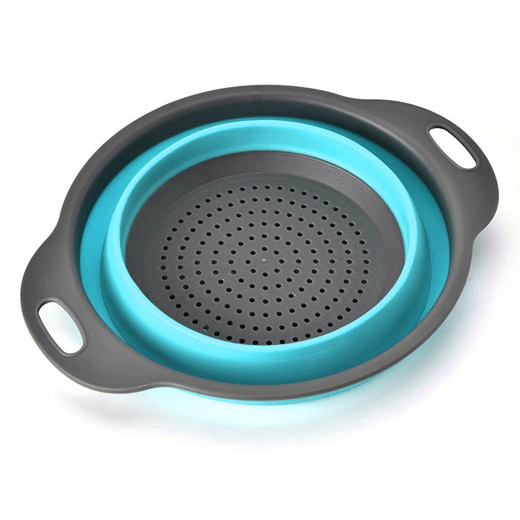 Creative Folding Vegetables Fruits Storage Basket Organizer Drain Basket, L, Size: 29.5*23.5*10cm (Blue) - Gadgets by PMC TechLife | Online Shopping South Africa | PMC TechLife | Buy Now Pay Later Mobicred