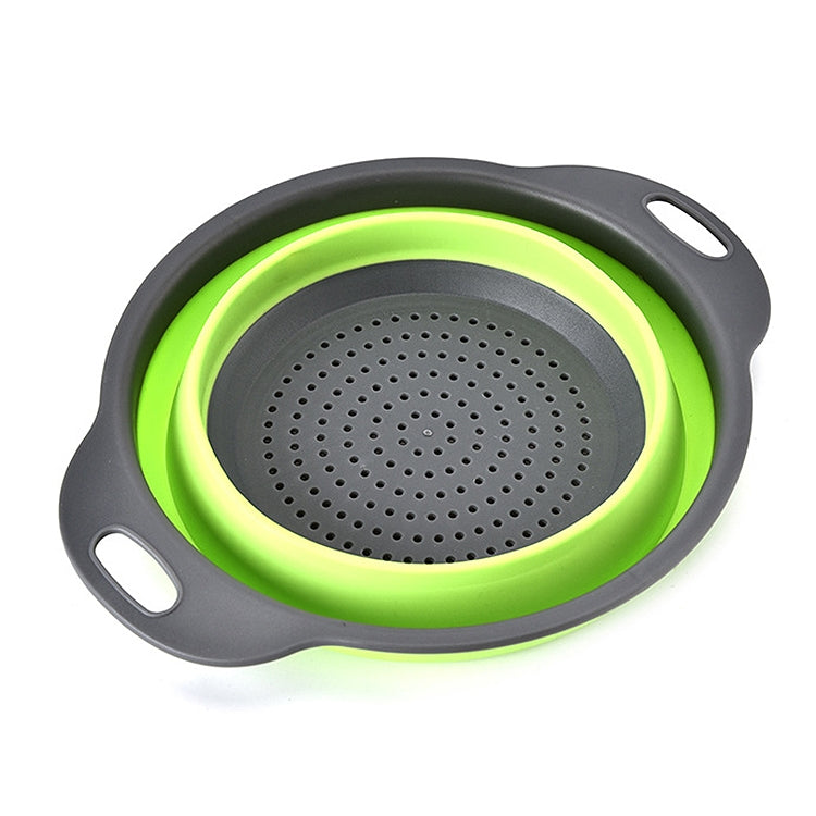 Creative Folding Vegetables Fruits Storage Basket Organizer Drain Basket, S, Size: 24.5*20*9cm (Green) - Gadgets by PMC TechLife | Online Shopping South Africa | PMC TechLife | Buy Now Pay Later Mobicred