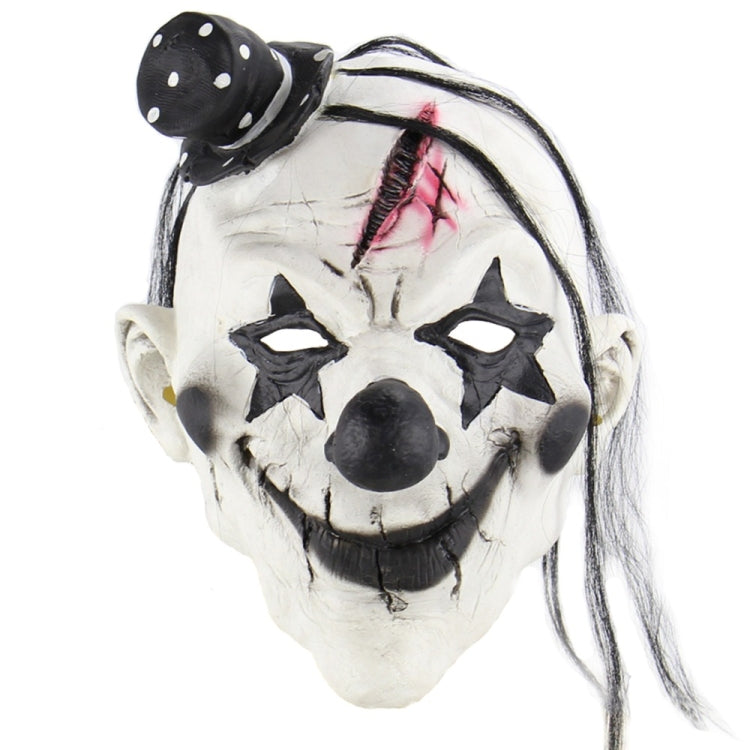 Halloween Festival Party Latex Devil Clown Frightened Mask Headgear, with Hair - Halloween Masks by PMC TechLife | Online Shopping South Africa | PMC TechLife