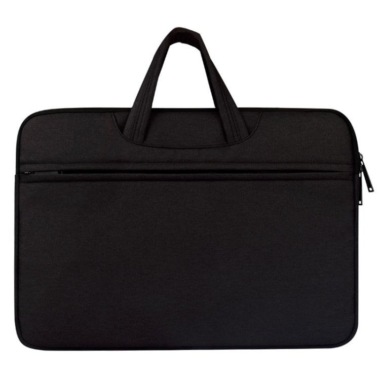 Breathable Wear-resistant Shoulder Handheld Zipper Laptop Bag, For 12 inch and Below Macbook, Samsung, Lenovo, Sony, DELL Alienware, CHUWI, ASUS, HP(Black) - 12.1 inch by PMC Jewellery | Online Shopping South Africa | PMC Jewellery | Buy Now Pay Later Mobicred