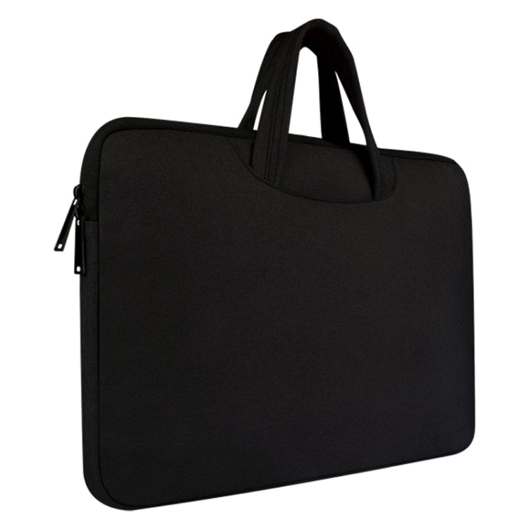 Breathable Wear-resistant Shoulder Handheld Zipper Laptop Bag, For 12 inch and Below Macbook, Samsung, Lenovo, Sony, DELL Alienware, CHUWI, ASUS, HP(Black) - 12.1 inch by PMC Jewellery | Online Shopping South Africa | PMC Jewellery | Buy Now Pay Later Mobicred