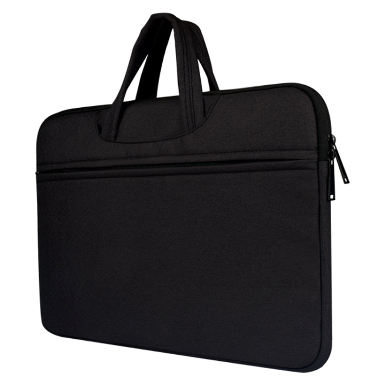 Breathable Wear-resistant Shoulder Handheld Zipper Laptop Bag, For 12 inch and Below Macbook, Samsung, Lenovo, Sony, DELL Alienware, CHUWI, ASUS, HP(Black) - 12.1 inch by PMC Jewellery | Online Shopping South Africa | PMC Jewellery | Buy Now Pay Later Mobicred