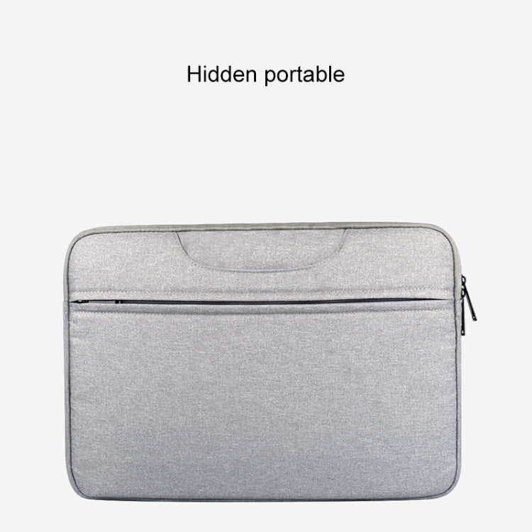 Breathable Wear-resistant Shoulder Handheld Zipper Laptop Bag, For 13.3 inch and Below Macbook, Samsung, Lenovo, Sony, DELL Alienware, CHUWI, ASUS, HP (Black) - 13.3 inch by PMC Jewellery | Online Shopping South Africa | PMC Jewellery | Buy Now Pay Later Mobicred