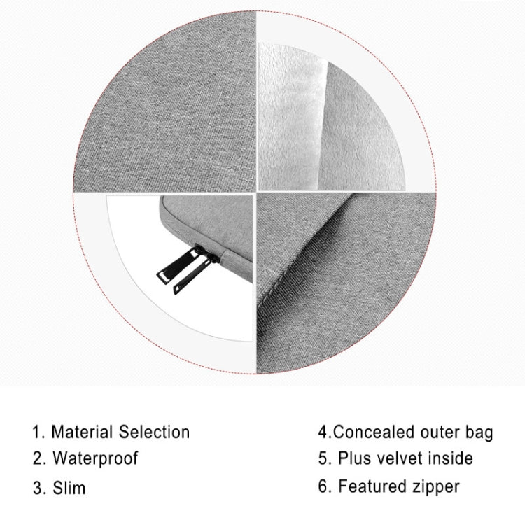 Universal Wearable Business Inner Package Laptop Tablet Bag, 15.6 inch and Below Macbook, Samsung, for Lenovo, Sony, DELL Alienware, CHUWI, ASUS, HP(Navy Blue) - 15.6 - 17 inch by PMC TechLife | Online Shopping South Africa | PMC TechLife | Buy Now Pay Later Mobicred