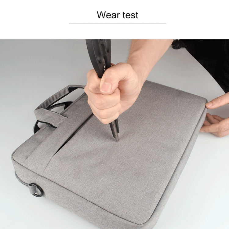 Breathable Wear-resistant Thin and Light Fashion Shoulder Handheld Zipper Laptop Bag with Shoulder Strap, For 13.3 inch and Below Macbook, Samsung, Lenovo, Sony, DELL Alienware, CHUWI, ASUS, HP(Navy Blue) - 13.3 inch by PMC Jewellery | Online Shopping South Africa | PMC Jewellery | Buy Now Pay Later Mobicred