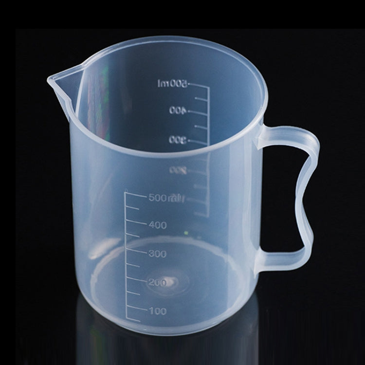 500ml PP Plastic Flask Digital Measuring Cup Cylinder Scale Measure Glass Lab Laboratory Tools(Transparent) - free shipping - PMC TechLife - Order now!