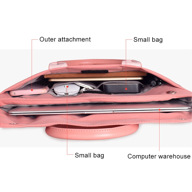 15.4 inch Universal Wearable Soft Handle Portable Laptop Tablet Bag, For Macbook, Samsung, Lenovo, Sony, DELL Alienware, CHUWI, ASUS, HP(Black) - 15 inch by PMC TechLife | Online Shopping South Africa | PMC TechLife | Buy Now Pay Later Mobicred