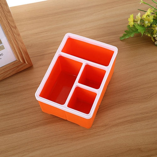 Desktop Storage Organizer Remote Control Caddy Holde for Desk Office Supplies(Orange) - free shipping - PMc TechLife - Order now!