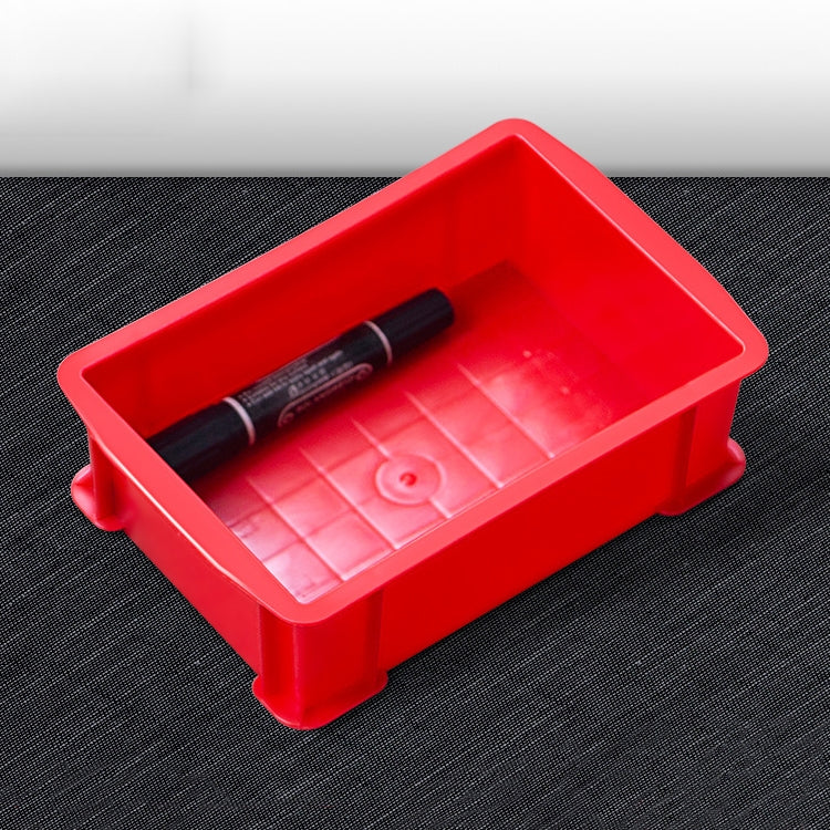 Thick Multi-function Material Box Brand New Flat Plastic Parts Box Tool Box, Size: 20.7cm x 13.7cm x 6.4cm(Red) - Storage Bags & Boxes by PMC TechLife | Online Shopping South Africa | PMC TechLife | Buy Now Pay Later Mobicred
