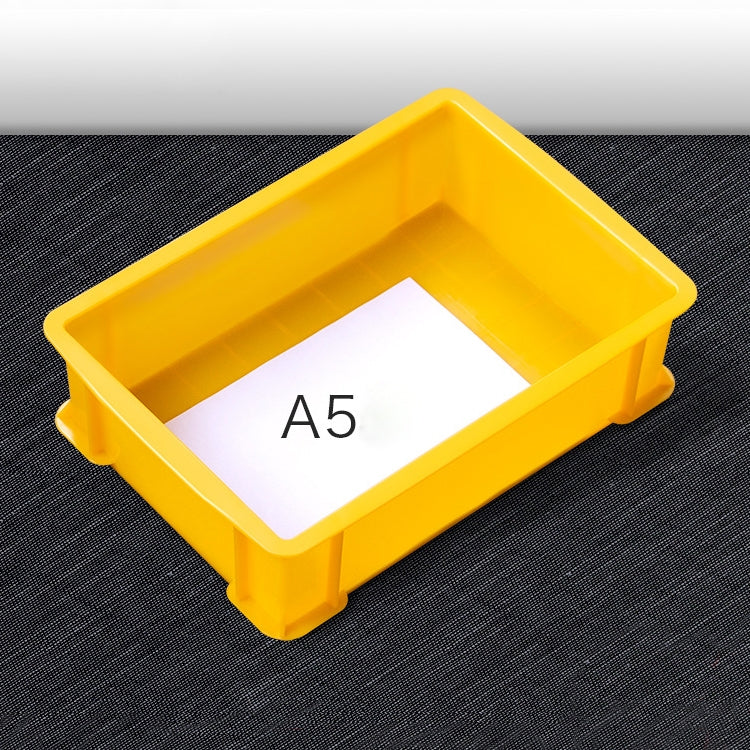 Thick Multi-function Material Box Brand New Flat Plastic Parts Box Tool Box, Size: 30.2cm x 20.9cm x 8.3cm(Yellow) - Storage Bags & Boxes by PMC TechLife | Online Shopping South Africa | PMC TechLife | Buy Now Pay Later Mobicred