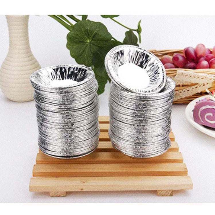 100pcs / Pack  Aluminum Foil Egg Tart Cup Cake Holder, Size: 7.5 x 4 x 2cm - Food Molds by PMC TechLife | Online Shopping South Africa | PMC TechLife | Buy Now Pay Later Mobicred
