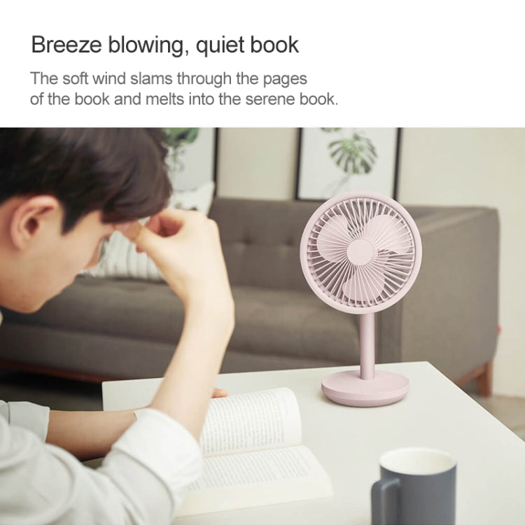 Original Xiaomi Youpin SOLOVE USB Charging Desktop Electric Fan Dormitory Office Mini Fan, with 3 Speed Control(Pink) - free shipping - PMC TechLife - Order now!