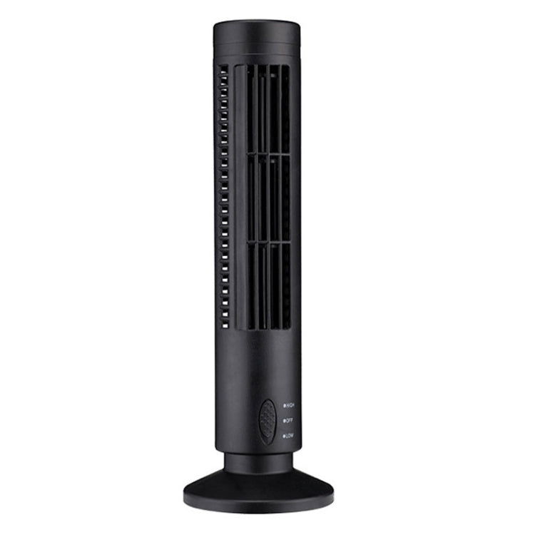 Tower Type USB Electric Fan Leafless Air-conditioning Fan(Black) - Electric Fans by PMC TechLife | Online Shopping South Africa | PMC TechLife