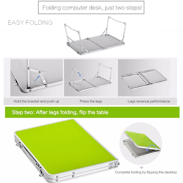 Plastic Mat Adjustable Portable Laptop Table Folding Stand Computer Reading Desk Bed Tray (Sapphire Blue) - Laptop Stand by PMC TechLife | Online Shopping South Africa | PMC TechLife | Buy Now Pay Later Mobicred