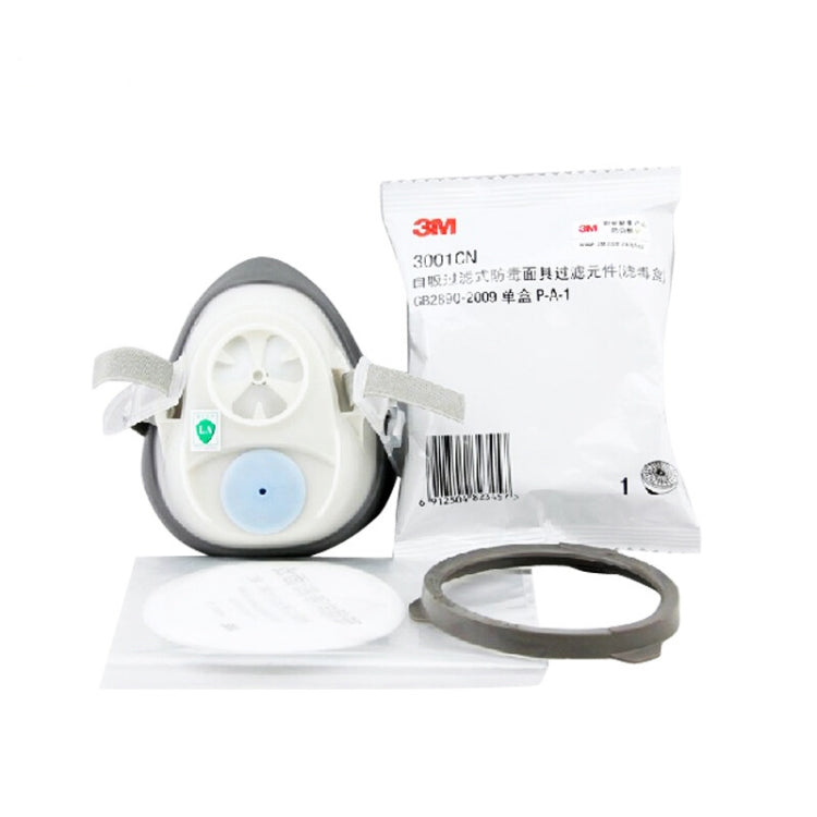 3M 1201 KN95 Dustproof Antivirus Head-mounted Mask Kits with Breathing Valve - Protect Case by PMC TechLife | Online Shopping South Africa | PMC TechLife | Buy Now Pay Later Mobicred