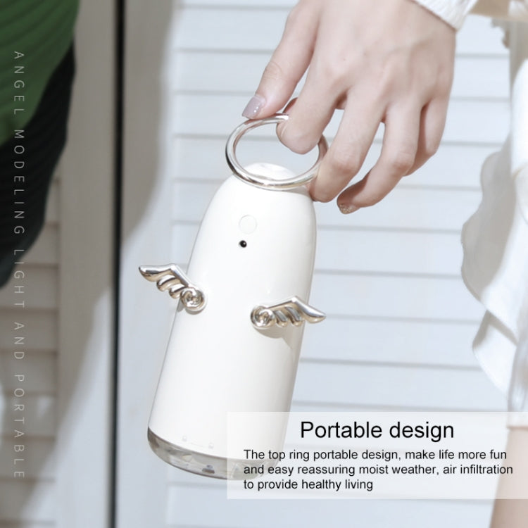 TSHM0 Mini Angel Atomizing Humidifier with Colorful Night Lights, Water Tank Capacity: 230mL (Gold) - free shipping - PMC TechLife - Order now!