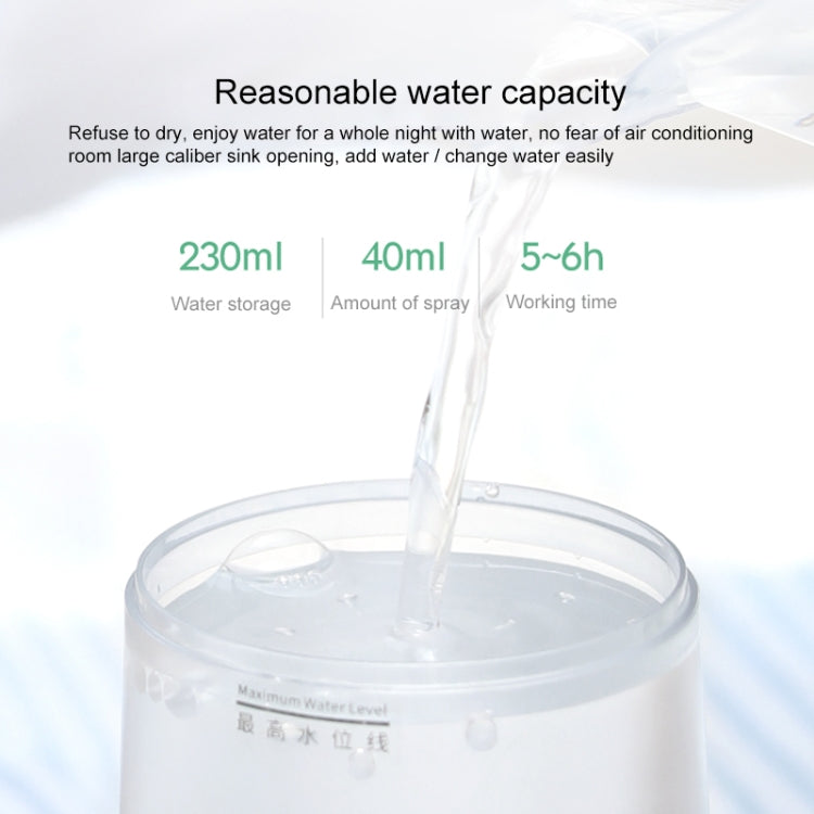 TSHM0 Mini Angel Atomizing Humidifier with Colorful Night Lights, Water Tank Capacity: 230mL (Silver) - free shipping - PMC TechLife - Order now!