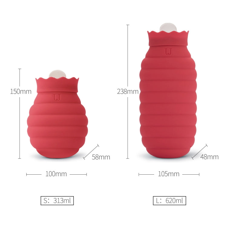 Original Xiaomi Youpin Jotun Judy Warm Water Bag  Silicone Hot Water Bag Small Size���15x10x5.8cm(Red) - free shipping - PMC TechLife - Order now!