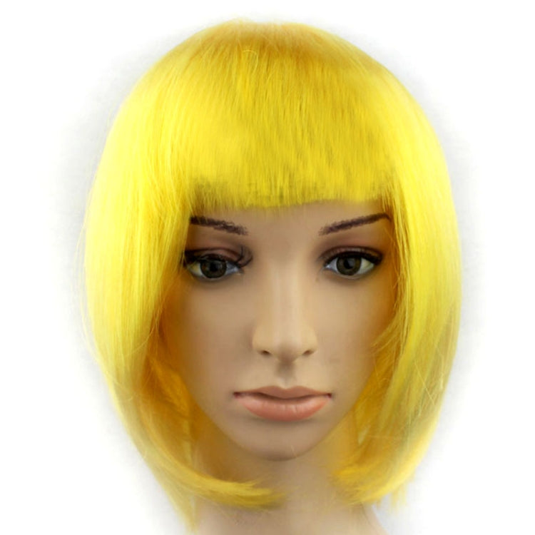 Party Cosplay Headwear Straight Short PET Wigs For Female(Dark Gold) - free shipping - PMC TechLife - Order now!
