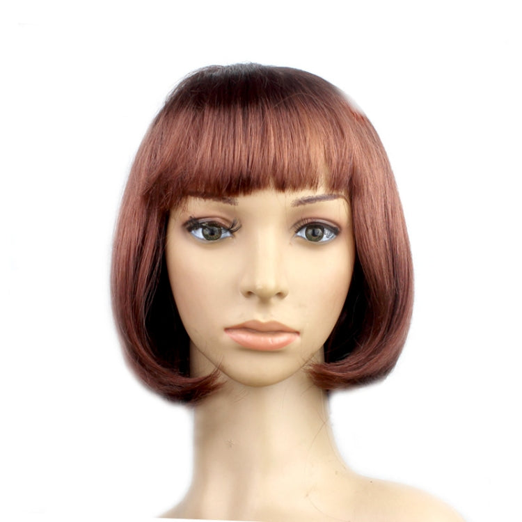 Party Cosplay Headwear Straight Short PET Wigs For Female(Brown) - free shipping - PMC TechLife - Order now!