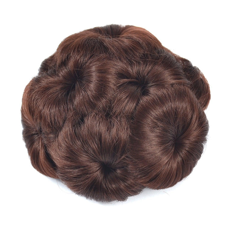 Wig Ball Head Flower Hairpin Hair Bag Wig Headband for Bride(Coffee) - free shipping - PMC TechLife - Order now!
