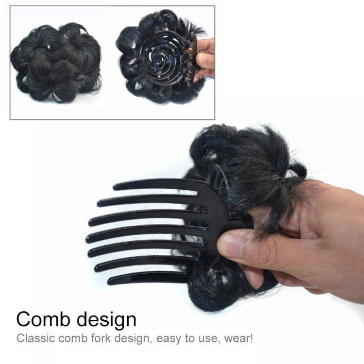 Wig Ball Head Flower Hairpin Hair Bag Wig Headband for Bride(Grey) - free shipping - PMC TechLife - Order now!