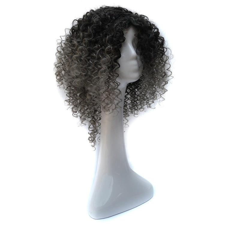T191006 European and American Wig Headgear with Short and Small Curly Hair for Women (Dark Gray) - free shipping - PMC TechLife - Order now!