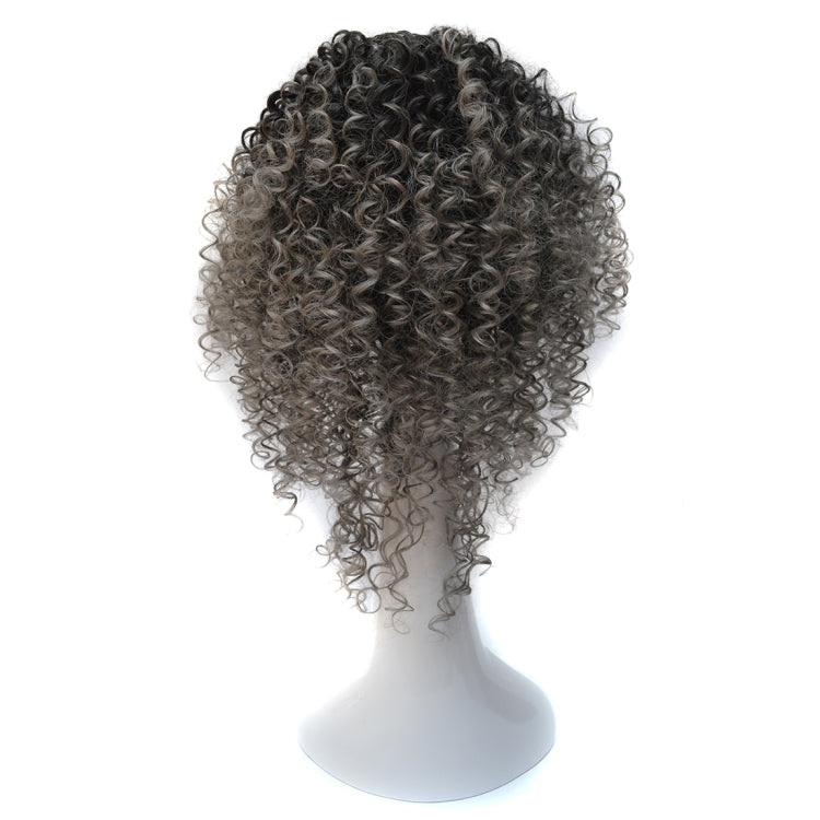 T191006 European and American Wig Headgear with Short and Small Curly Hair for Women (Dark Gray) - free shipping - PMC TechLife - Order now!