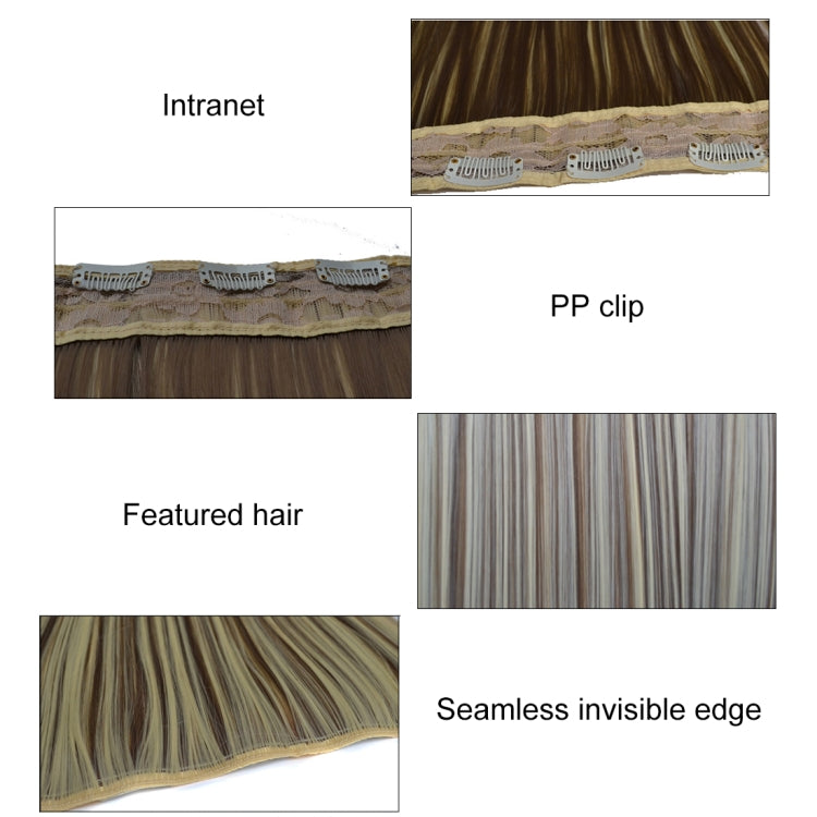 8H613# One-piece Seamless Five-clip Wig Long Straight Wig Piece - free shipping - PMC TechLife - Order now!