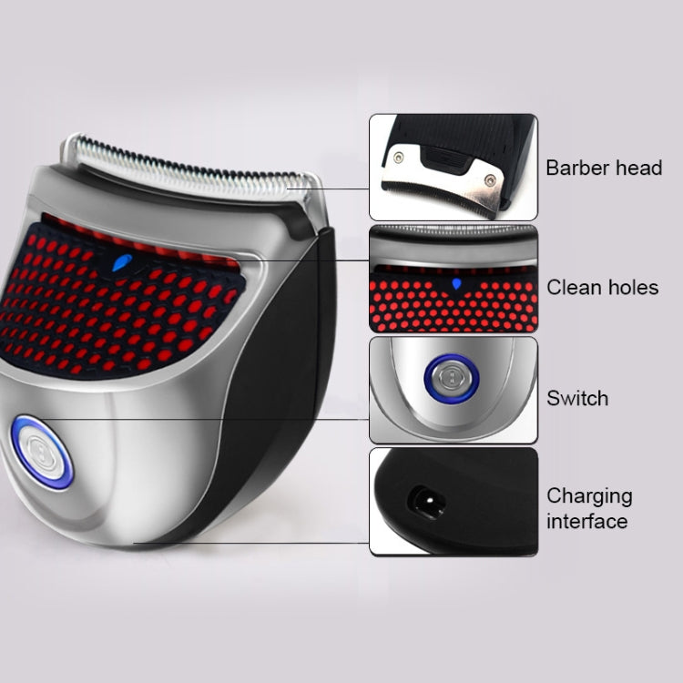 HJ-2019 Men Electric Shaver Fader Self-help Hair Clipper with Cloth + Sponge + Spare Cutter Head, Standard Version, CN Plug - free shipping - PMC TechLife - Order now!