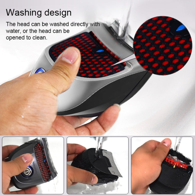 HJ-2019 Men Electric Shaver Fader Self-help Hair Clipper with Cloth + Sponge + Spare Cutter Head, Standard Version, CN Plug - free shipping - PMC TechLife - Order now!